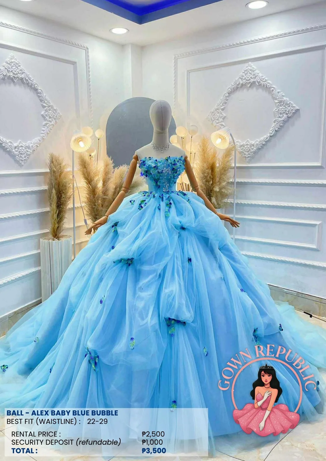 Ball Gowns: Blue 141